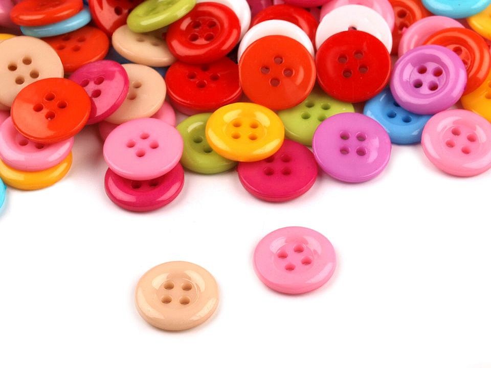 Button colorful mix size 20, 200 pc.