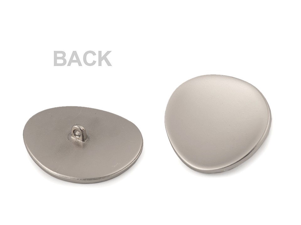 Metal Button size 54, nickel antik, 2 pc.