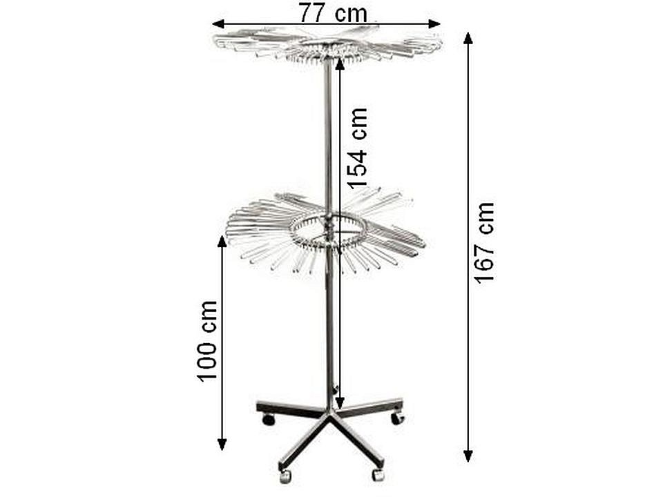 Spinning Scarf Display Stand 2 level