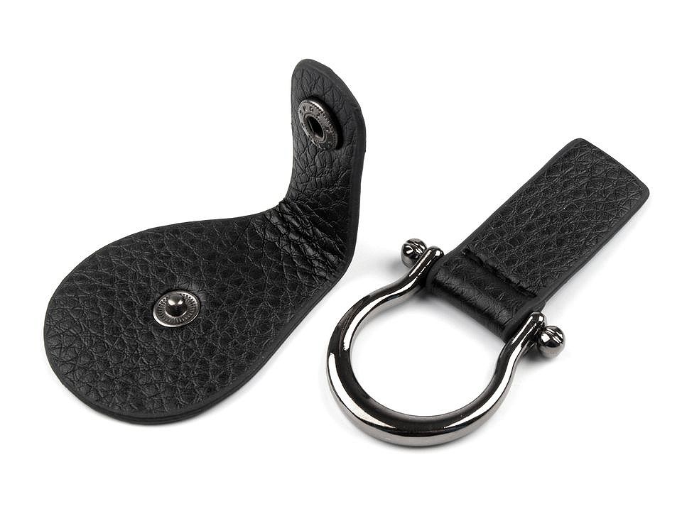 Bag Buckle 4.2x11.5 cm, black