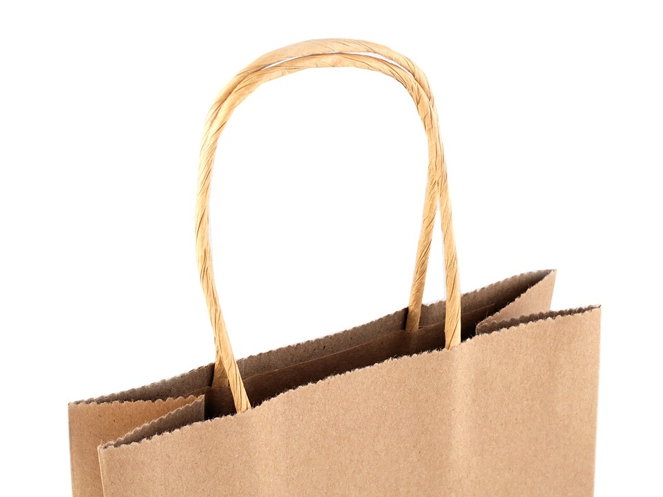 Paper Gift Bag Natural (package 12 pc.) - natural brown