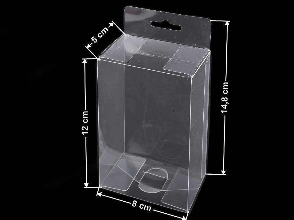 Clear Packaging Box with Hang Hole (package 10 pc.)