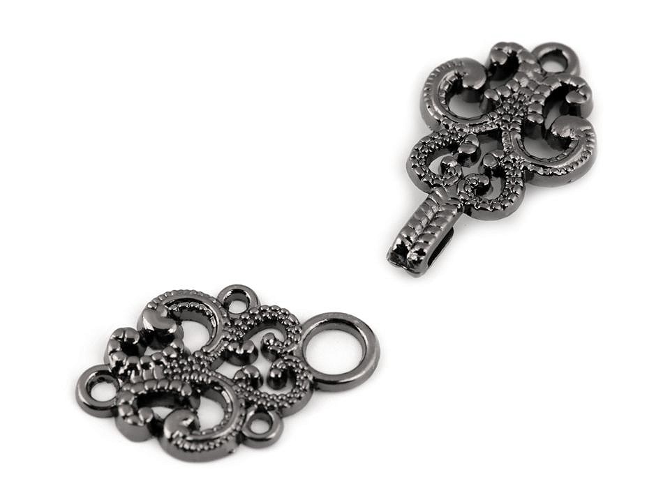 Decorative Filigree Fastening, black nickel