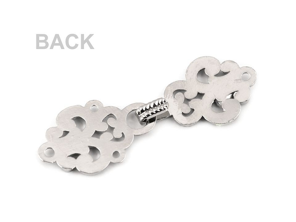 Decorative Filigree Fastening, nickel