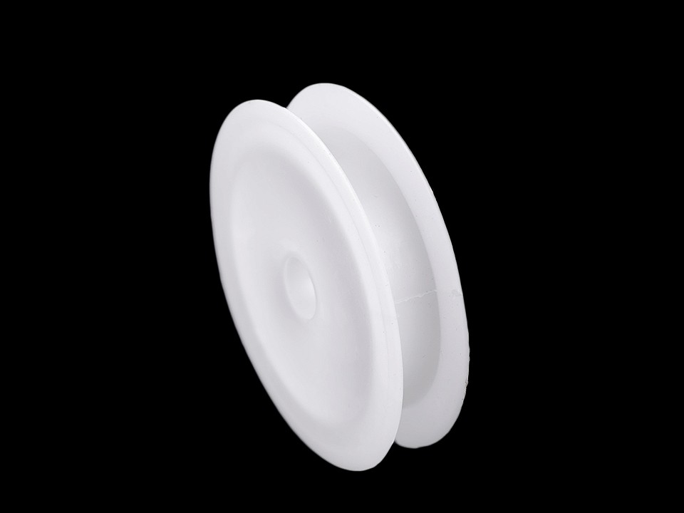 Plastic Empty Spool 1.3x6.8 cm (package 20 pc.) - white