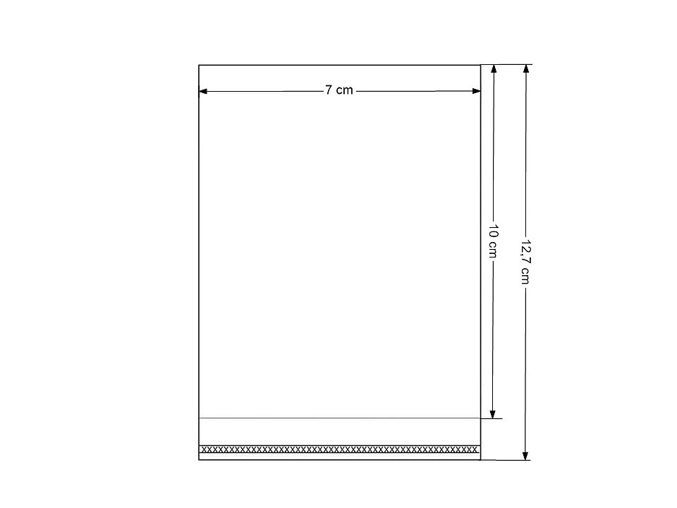 Clear Plastic Self-adhesive Seal Bags 7x10 cm (package 100 pc.)