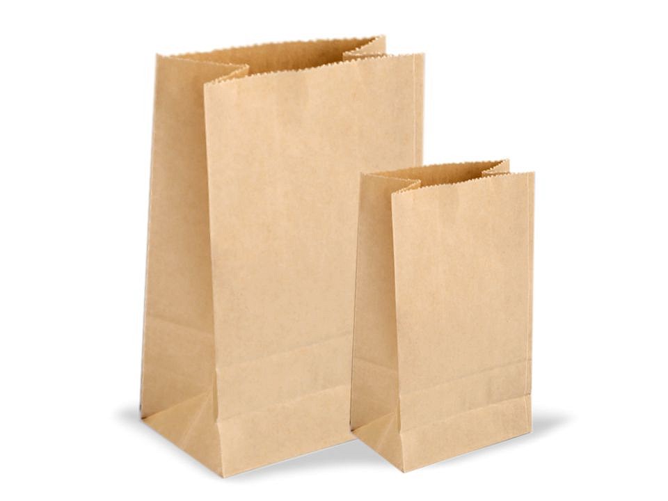 Paper Bag 8,8 x 17 x 5,5 cm (package 50 pc.) - natural brown