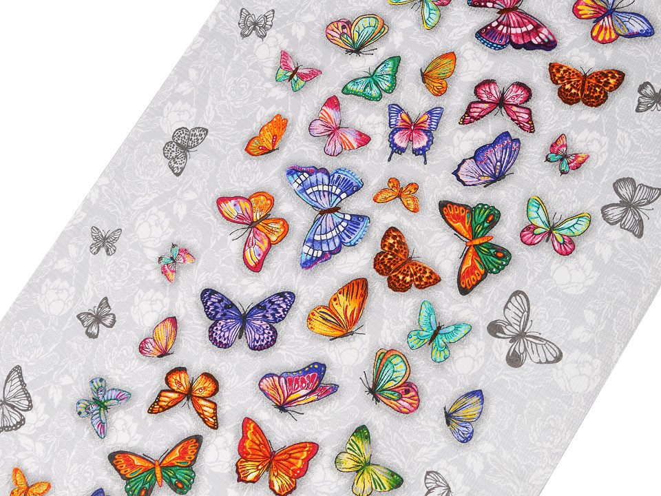 Cotton Waffle Pique Butterfly (sale by the meter)