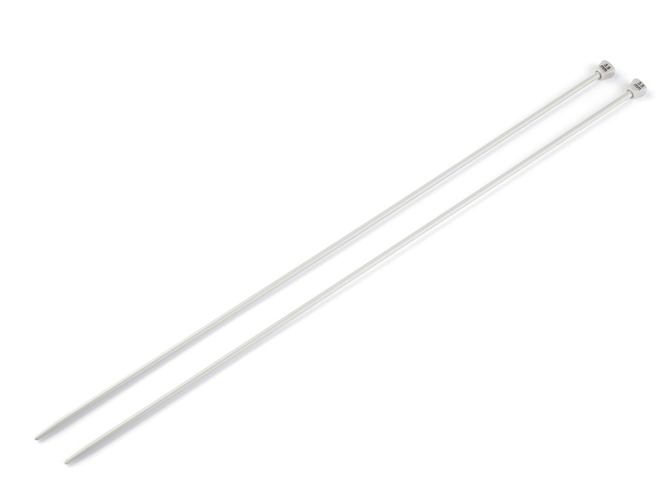 Straight Knitting Needles No. 3.5, silver