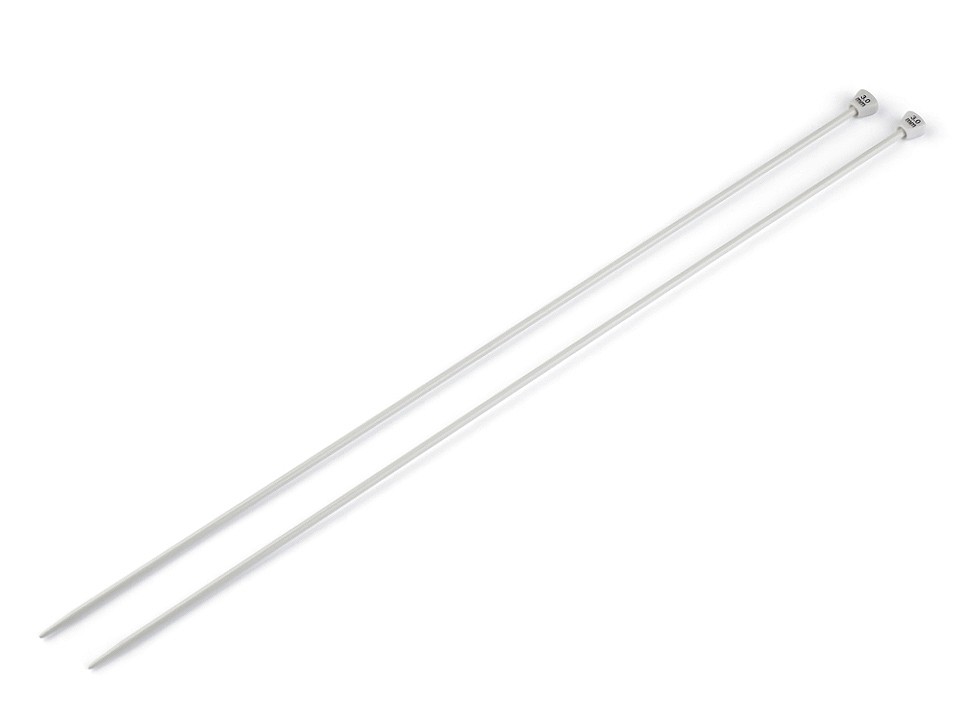 Straight Knitting Needles No. 3, silver