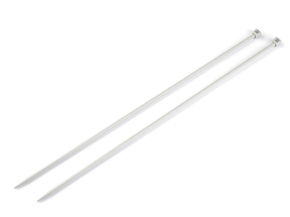 Straight Knitting Needles No. 5, silver