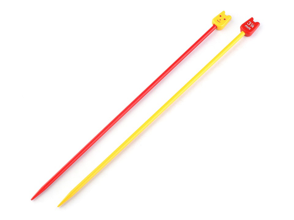 Childrens Knitting Needles No. 3.25 Pony, mix of colours