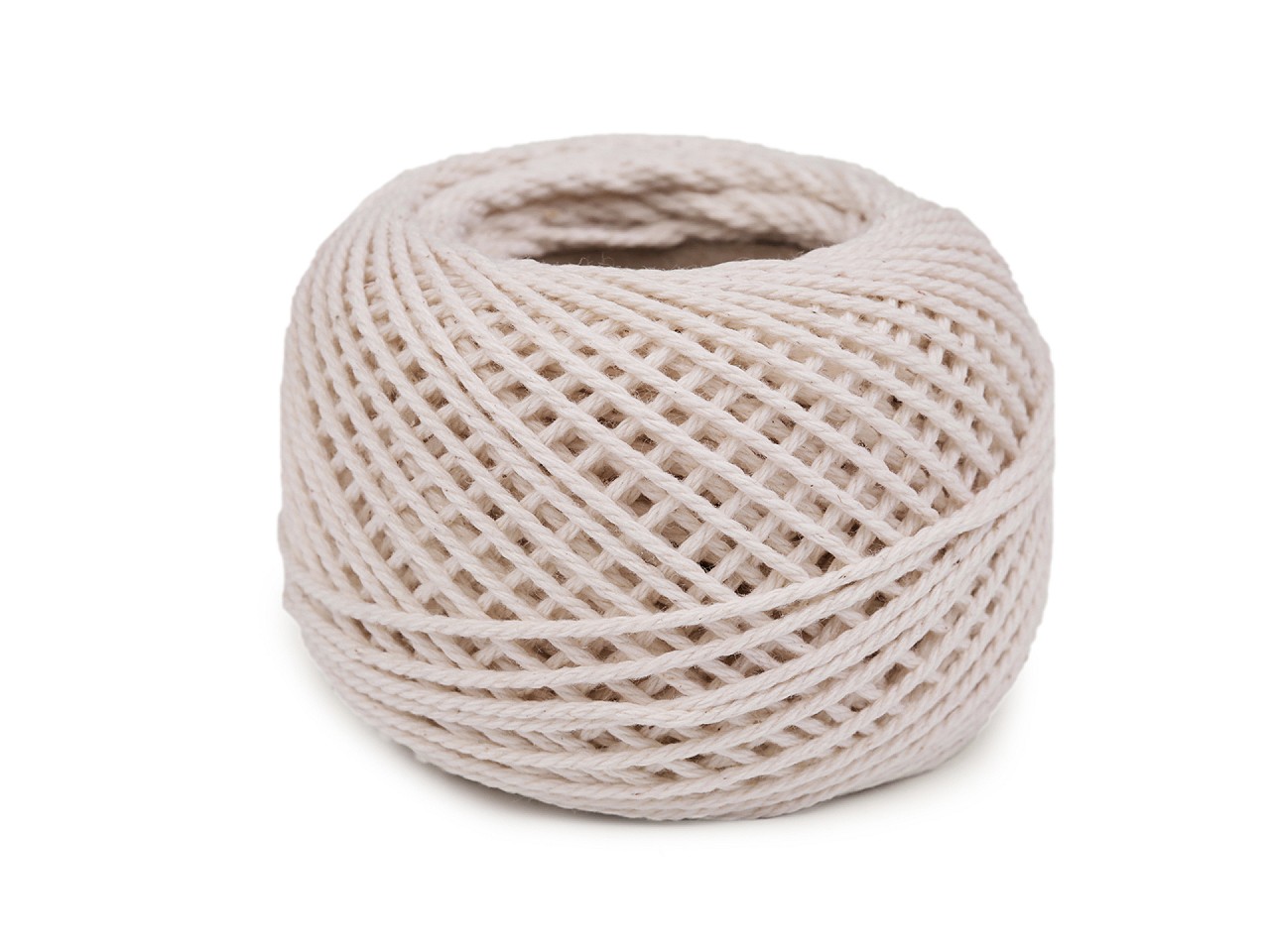 Cotton Crochet Yarn 40 g, ecru light