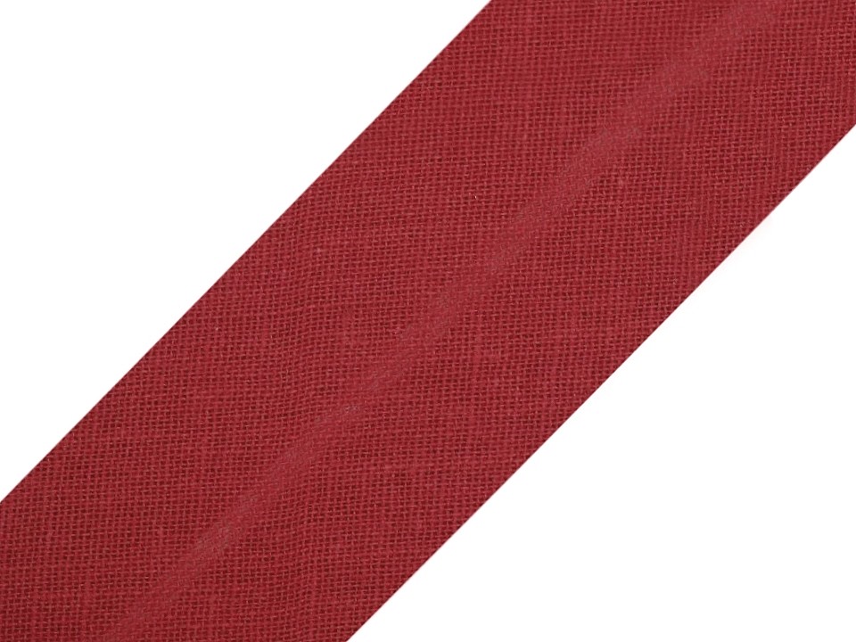 Single Fold Bias Binding cotton width 20 mm (card 25 m) - bordeaux