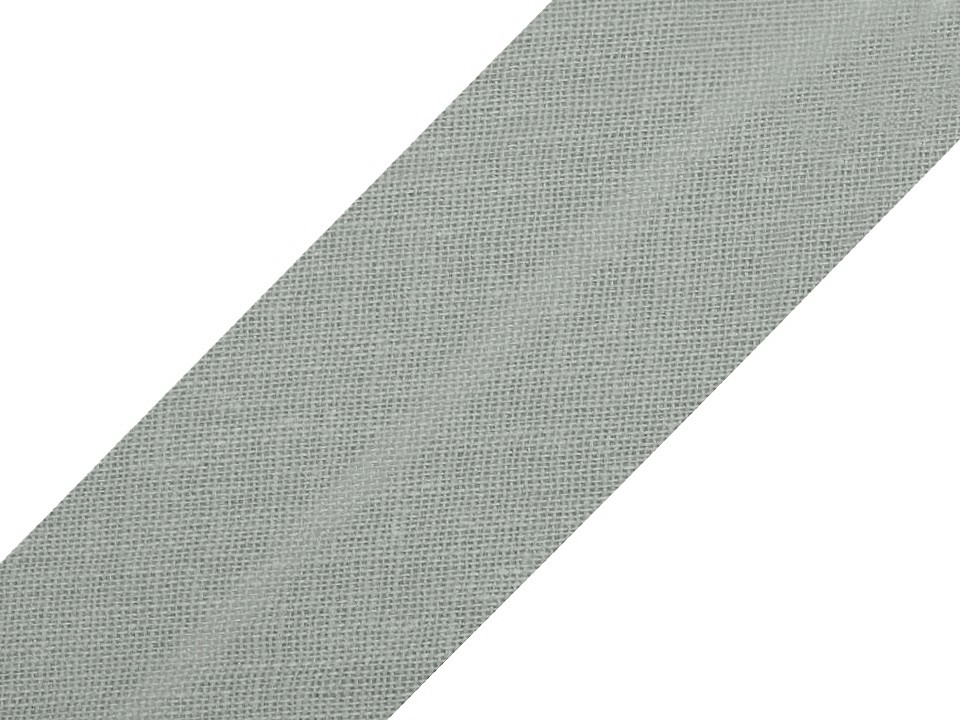 Single Fold Bias Binding cotton width 20 mm (card 25 m) - grey