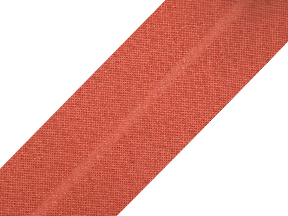 Single Fold Bias Binding cotton width 20 mm (card 25 m) - Terracotta