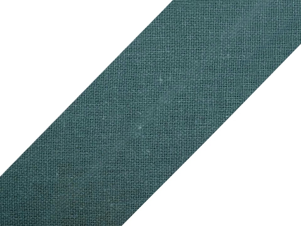 Single Fold Bias Binding cotton width 20 mm (card 25 m) - green forest