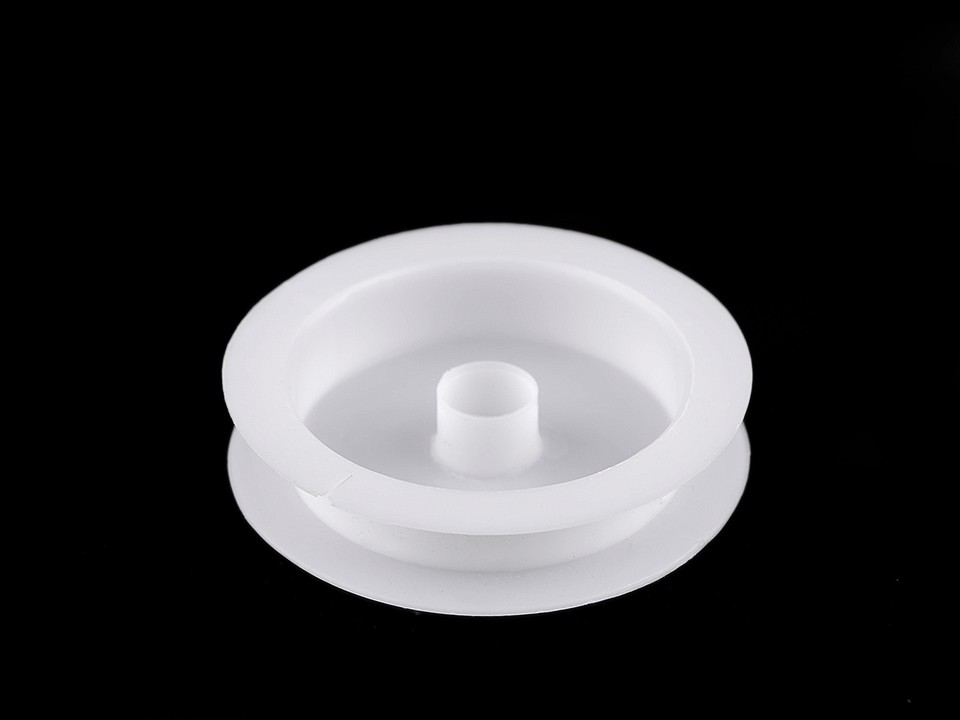 Plastic Empty Spool 1.3x6.8 cm (package 20 pc.) - white