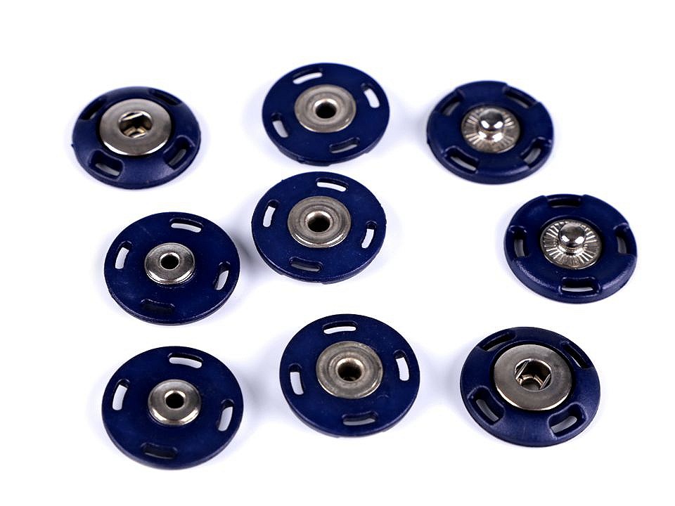 Design Snap Fasteners Ø21 mm, berlin blue, 5 pr.