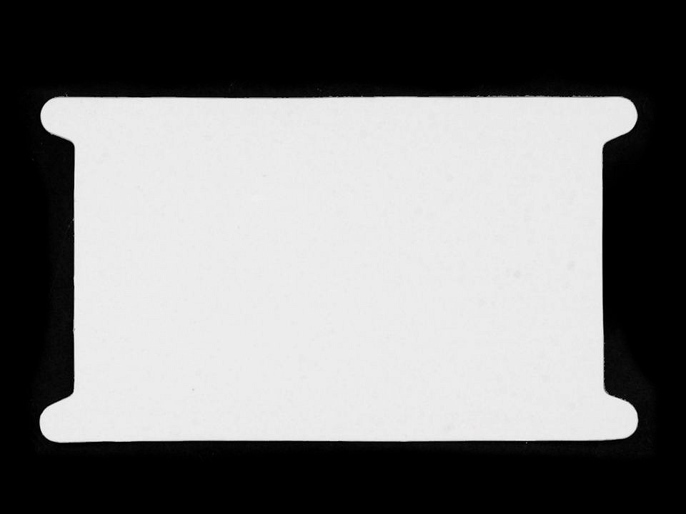 Paper Tag for winding ribbons 12.5x22.5 cm (package 50 pc.) - white