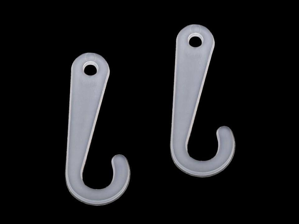 Plastic Display J Hook (package 50 pc.) - Transparent