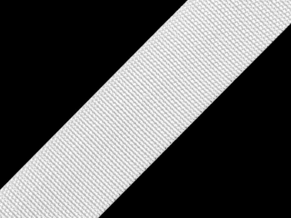 Polypropylene webbing width 30 mm, white, 5 m