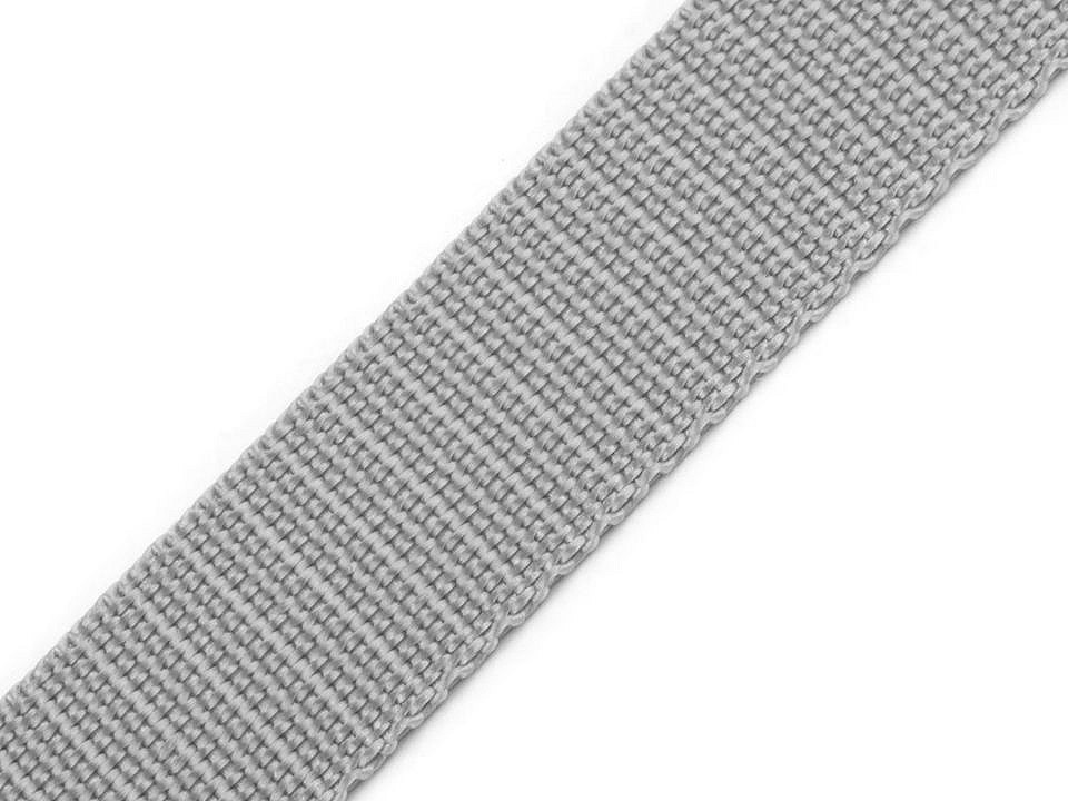 Polypropylene webbing width 30 mm, dove grey, 5 m