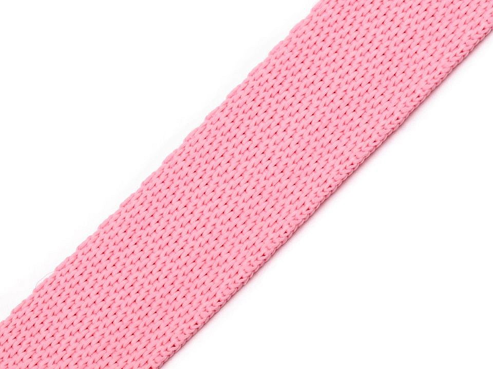 Polypropylene webbing width 30 mm, light pink, 5 m