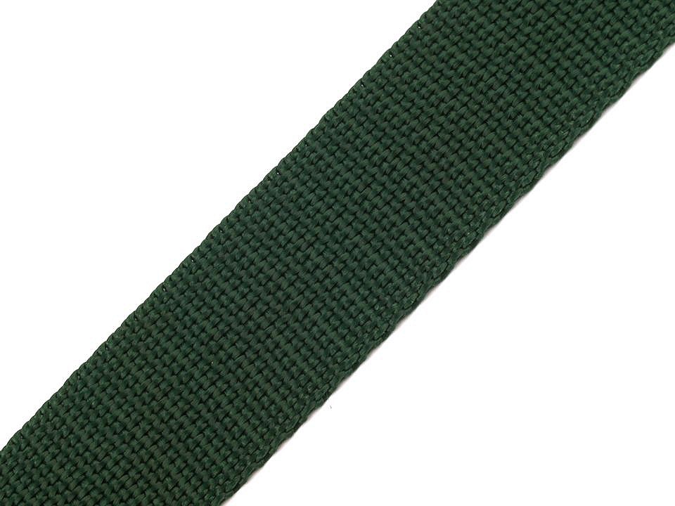 Polypropylene webbing width 30 mm, green moss, 5 m