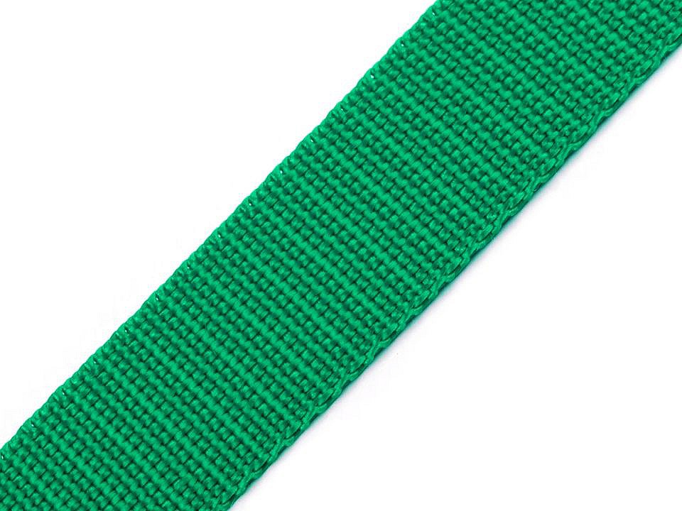 Polypropylene webbing width 40 mm, emerald green, 5 m