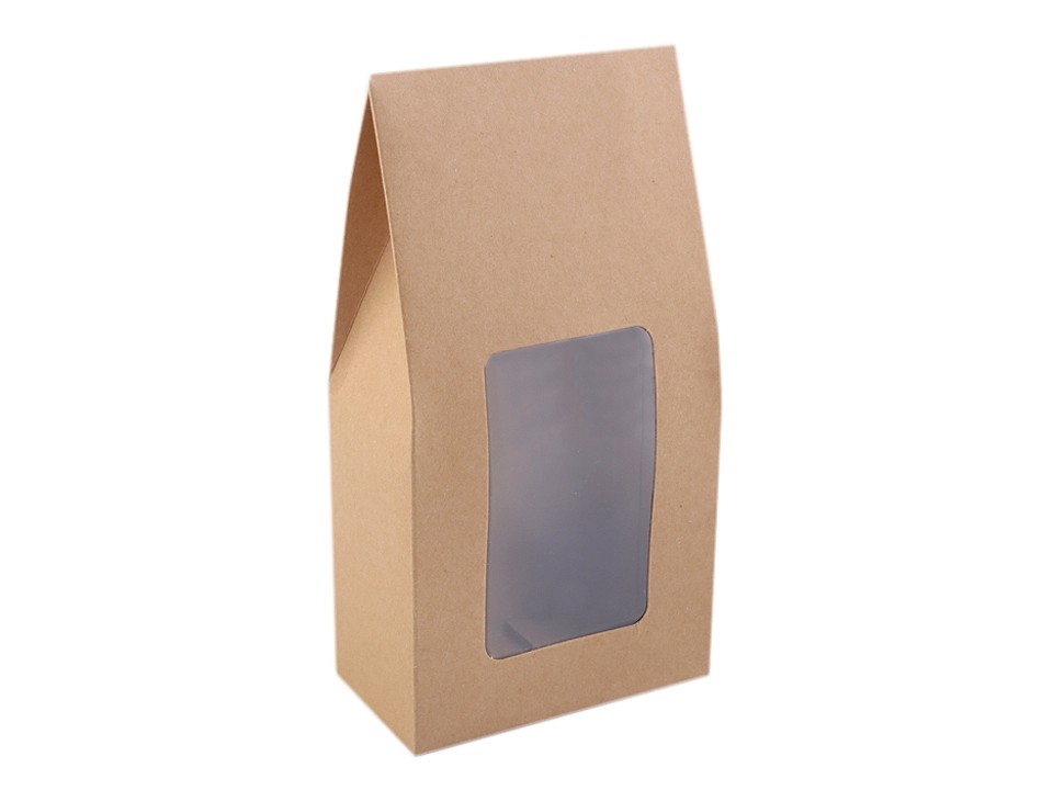 Paper Bag Natural with See-through Window (package 10 pc.)