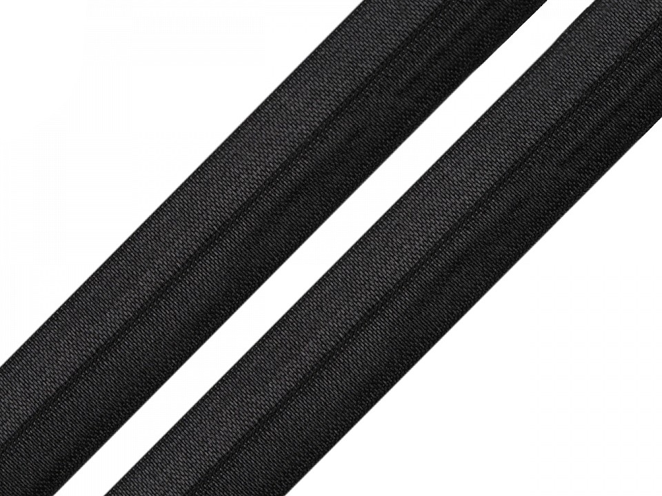 Elastic bias, lățime 20 mm (card 25 m) - black