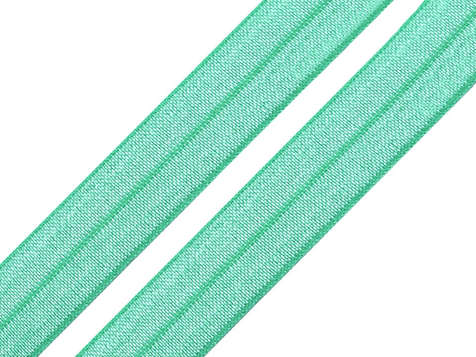 Elastic bias, lățime 20 mm (card 25 m) - verde mentă