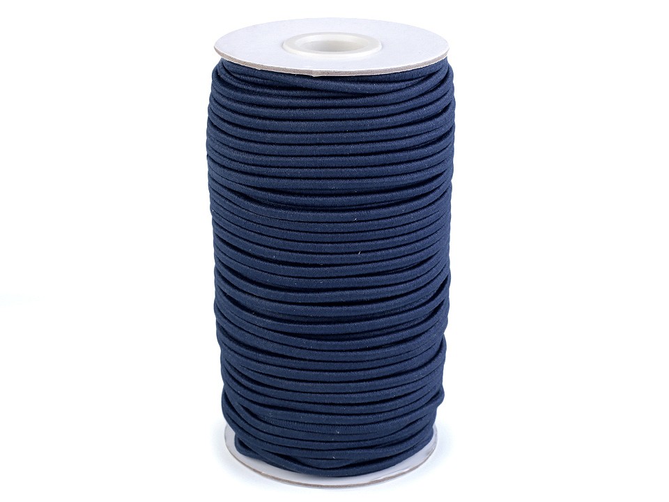 Round Elastic Cord Ø3 mm - berlin blue