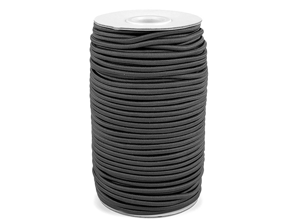 Round Elastic Cord Ø3 mm - graphite