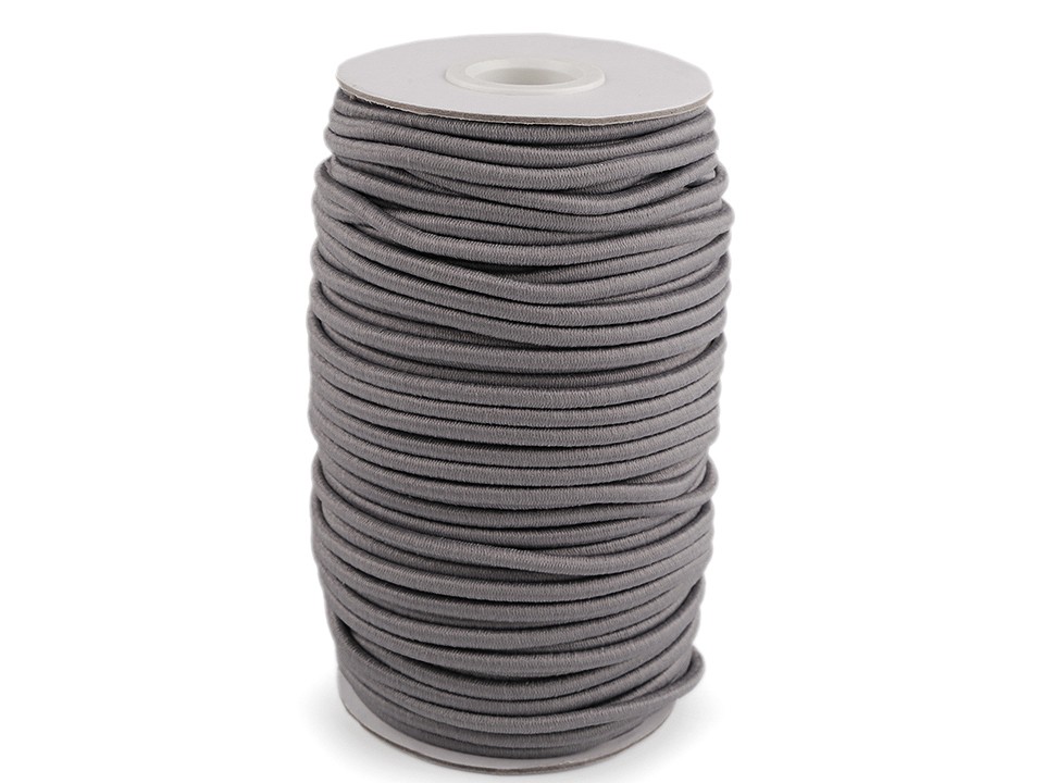 Elastic rotund, Ø3 mm (rola 50 m) - gri