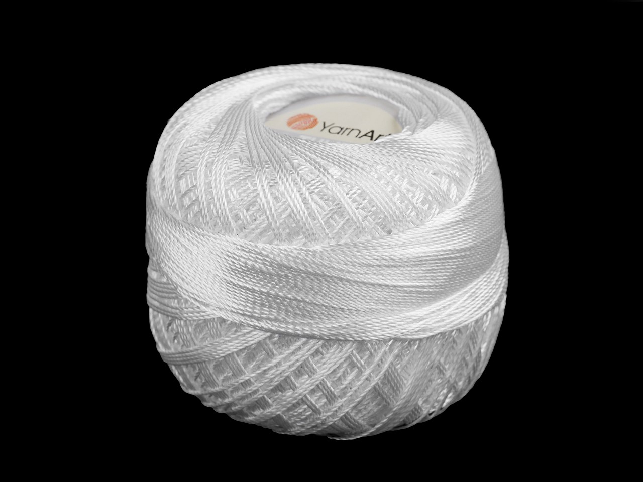 Crochet Yarn Tulip 50 g, white, 6 pc.