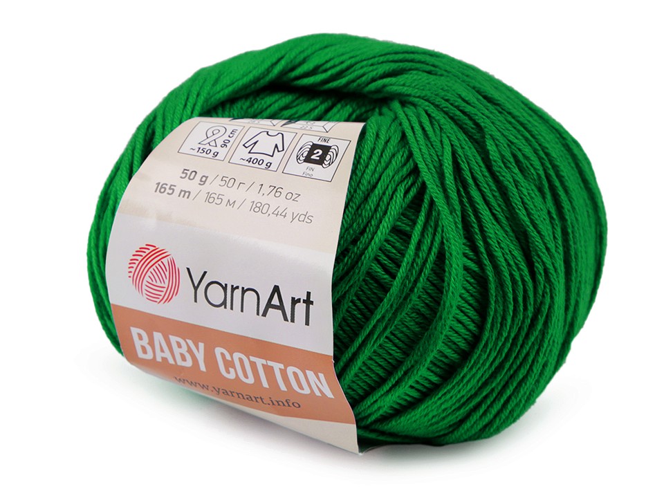 Knitting Yarn Baby Cotton 50 g - pastel green