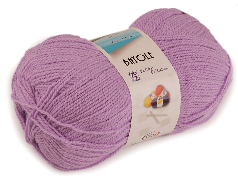 Knitting Yarn Batole 100 g - blackviolet lig.