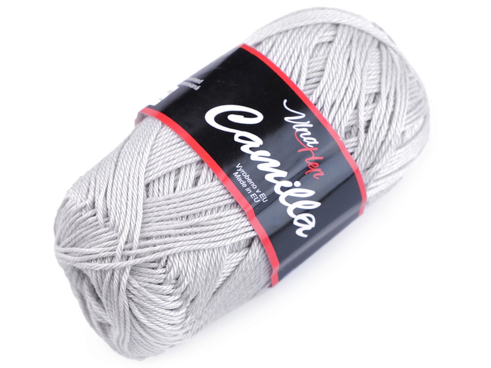 Knitting Yarn Camilla 50 g - very light grey