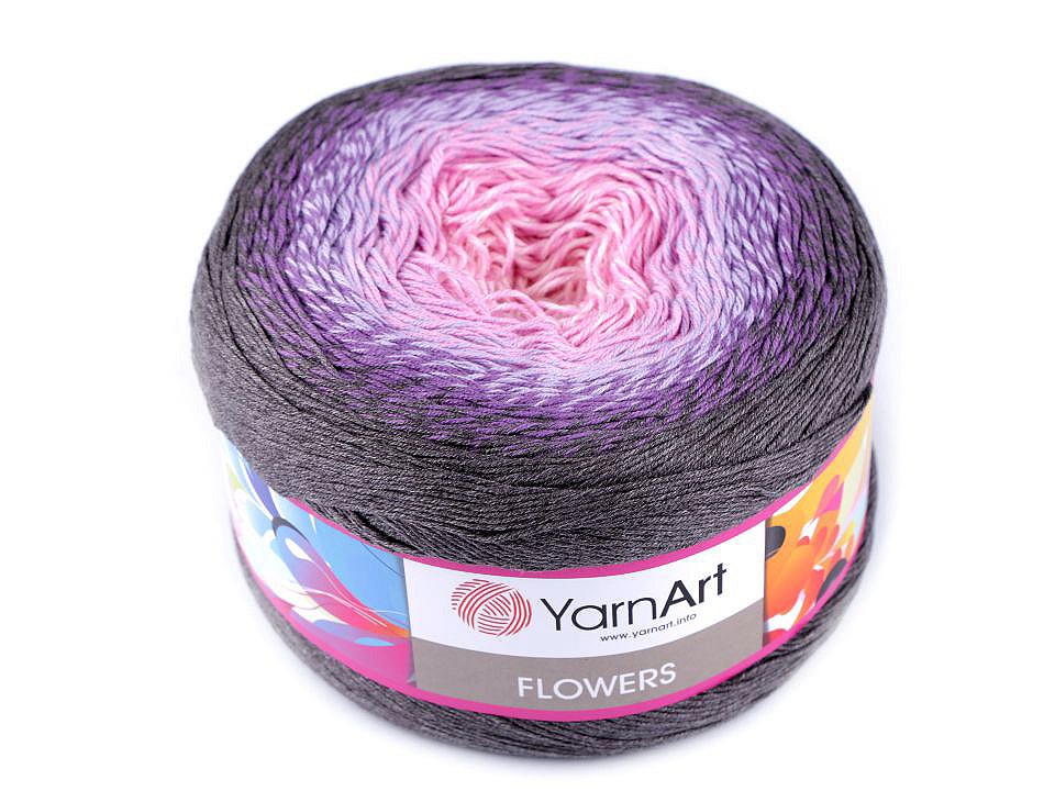 Knitting Yarn Flowers 250 g, light pink