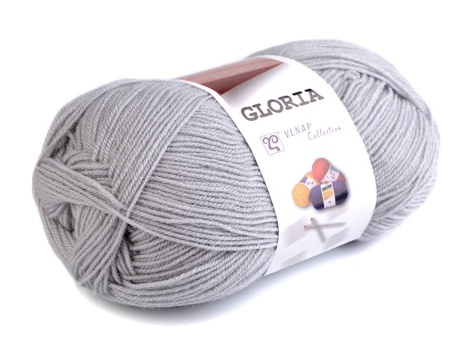 Knitting Yarn Gloria 50 g - very light grey