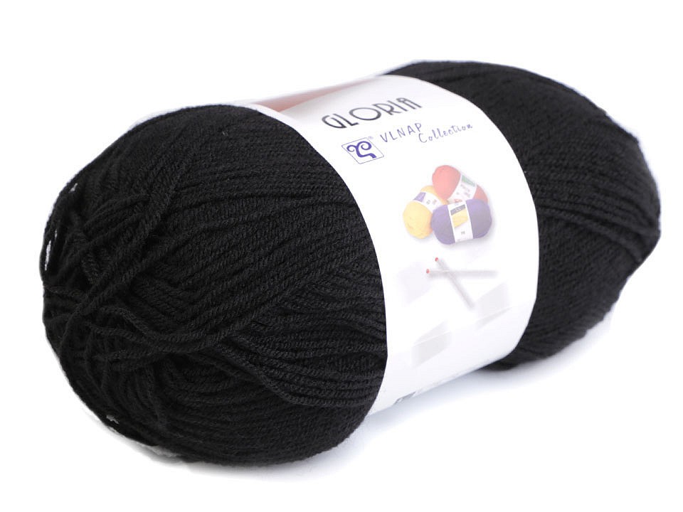 Knitting Yarn Gloria 50 g - black