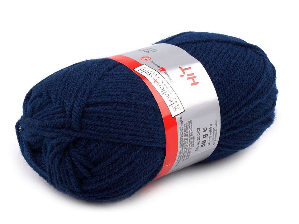 Knitting Yarn 50 g Hit - blue dark