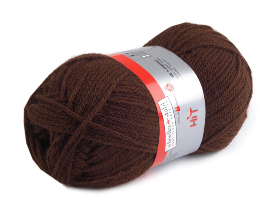 Knitting Yarn 50 g Hit - brown