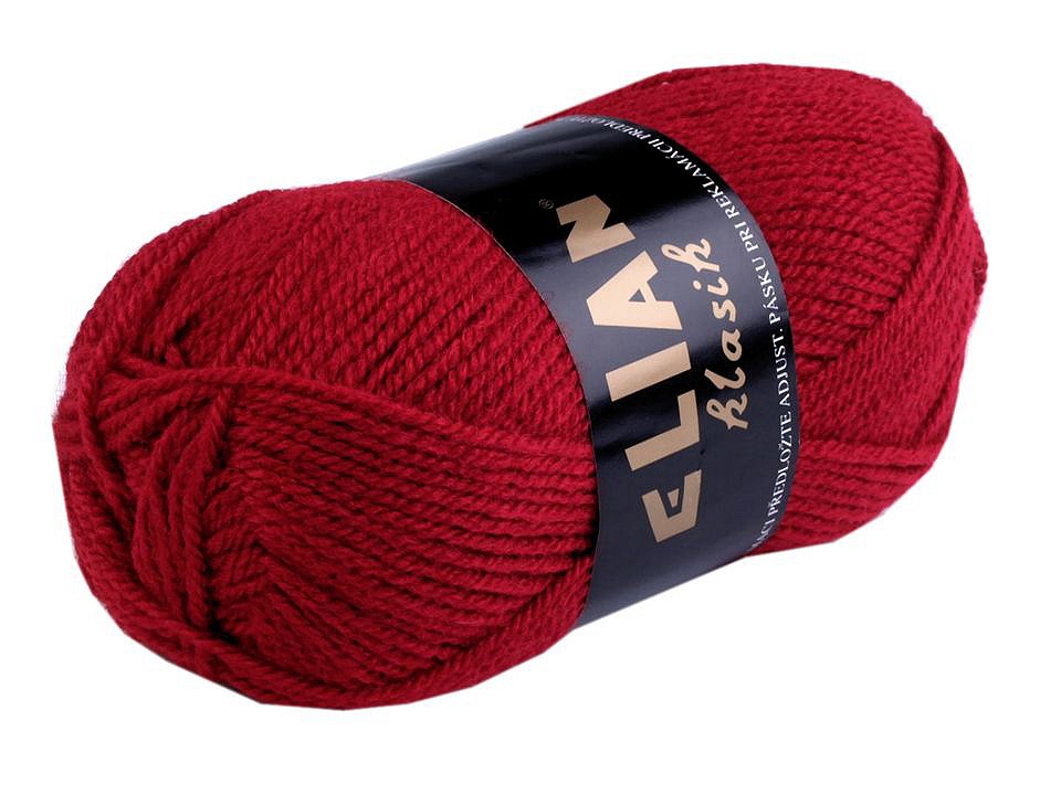 Knitting Yarn 50 g Elian Klasik - light wine red