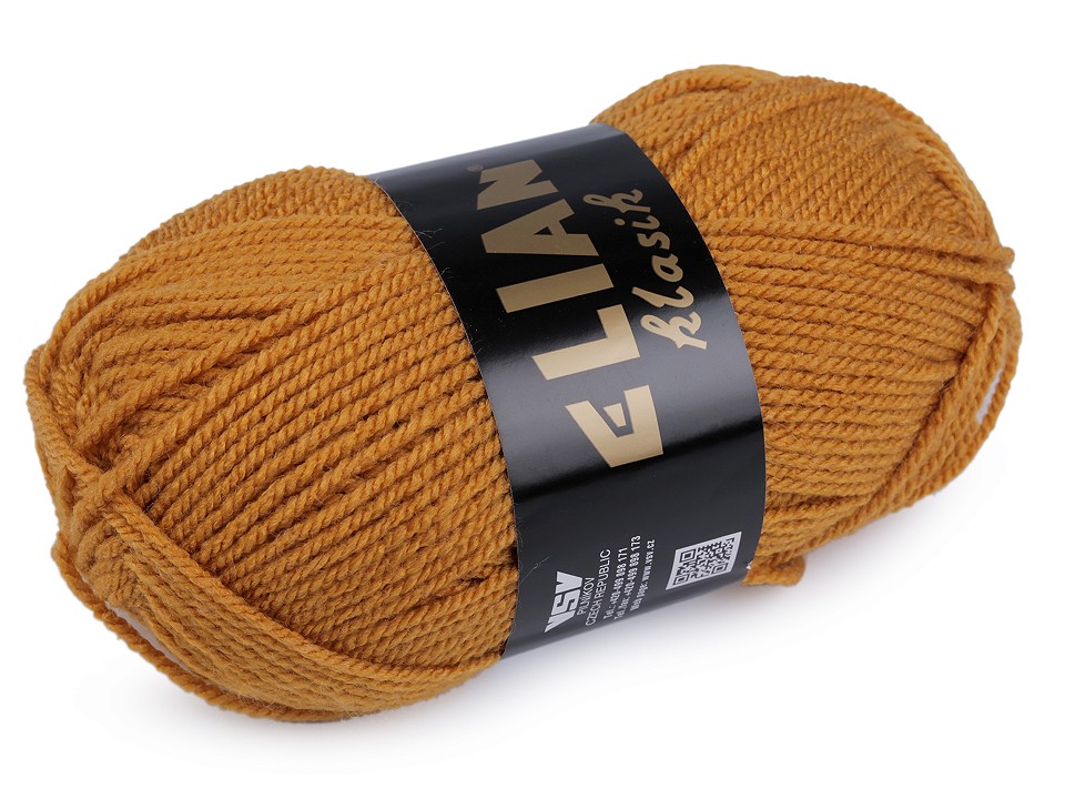 Knitting Yarn 50 g Elian Klasik - mustard