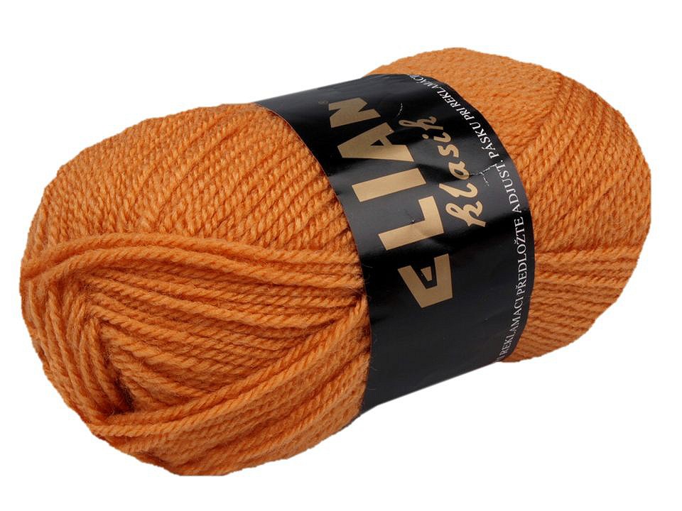 Knitting Yarn 50 g Elian Klasik - darkorange