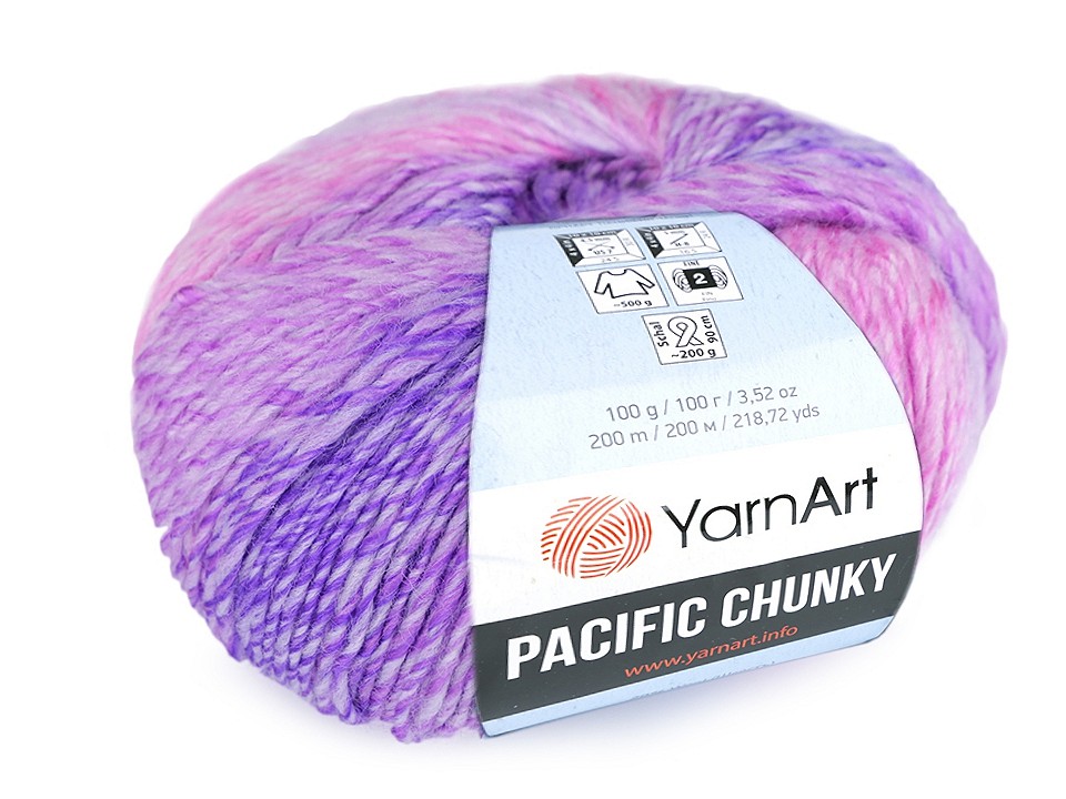 Knitting Yarn Pacific Chunky 100 g, light pink