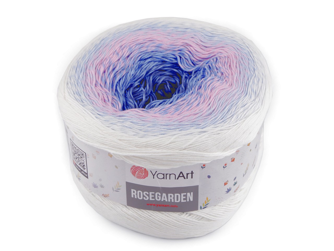 Cotton Knitting Yarn Rosegarden 250 g, white